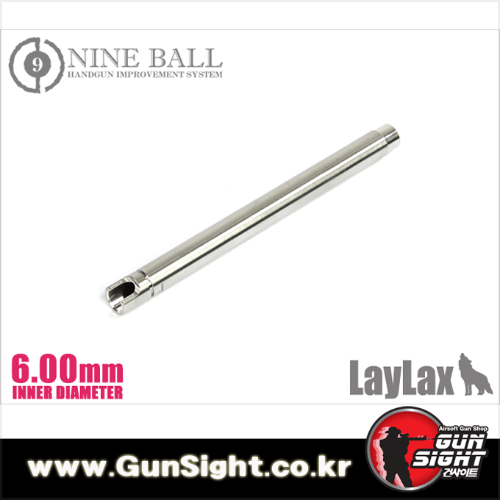 LAYLAX Power Barrel 102mm (내경 6.00mm) for MARUI GLOCK34