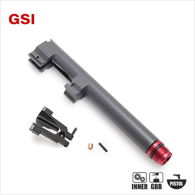 GSI Non Tilting outer Barrel for KSC/KWA M9/M9A1+메탈 노킹 블럭 (Gray)
