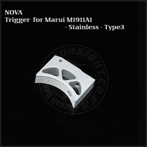 NOVA Type-3 Trigger for Marui M1911A1 - Silver [C-03-SV]