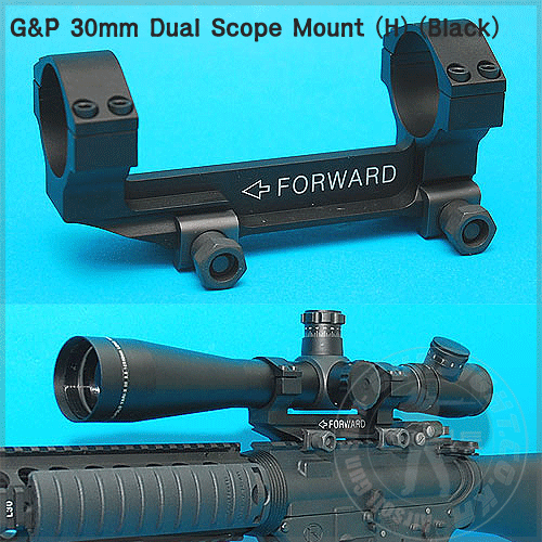 G&amp;P 30mm Dual 스코프 마운트 (H) (Black) 