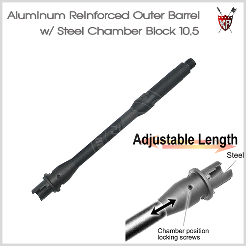 KING ARMS Aluminum Reinforced Outer Barrel w/ Steel Chamber Block 10.5