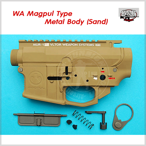 G&amp;P for WA Magpul Type Metal Body (TAN) 