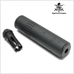 VFC AAC type Quick Detachable 5.56mm Silencer w/ 3 Prong Flash Hider for Mk16 AEG/GBB AAC 소음기, 소염기 세트 [14mm 역나사용]