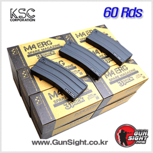 [입고!] KSC M4 ERG Magazine Box Set ( 3pcs ) - 60 rds