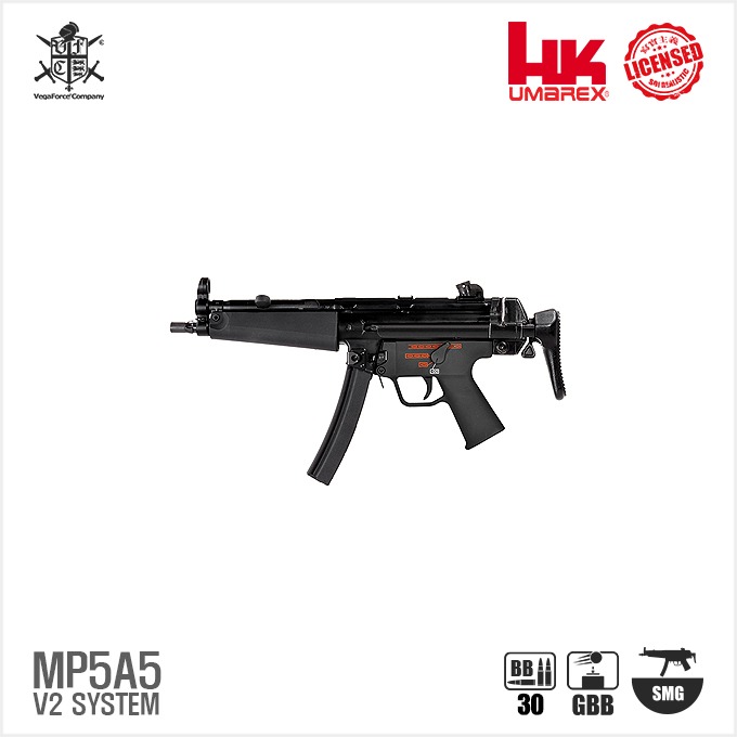 VFC Umarex H&amp;K MP5A5 V2 system GBBR BK 블로우백 가스건