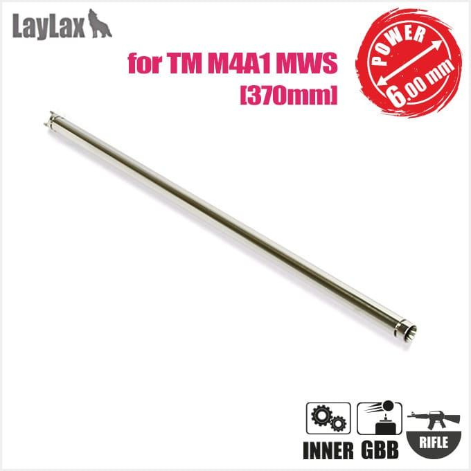 LAYLAX M4A1MWS Inner Barrel 370mm(Inner φ6.00mm) for MARUI GBB