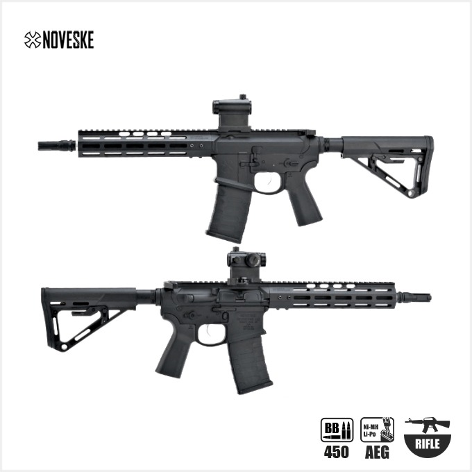 [클리어런스][한정판] [SALE]EMG NOVESKE Gen 4 w/ eSilverEdge SDU2.0 Gearbox AEG Training Rifle (Black/Tan)-색상선택 [모터 UPGARADE VERSION! &amp; 도트포함!] [GSI 감속기 포함!]