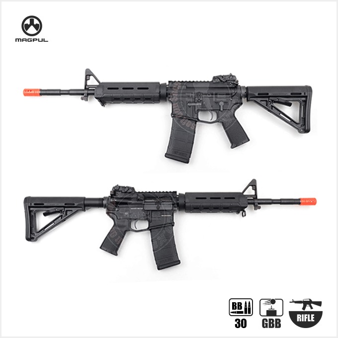 KSC(KWA) M4A1 Magpul PTS Edition ( System 7 TWO) BK 블로우백 가스건 (with 2 Magazines)