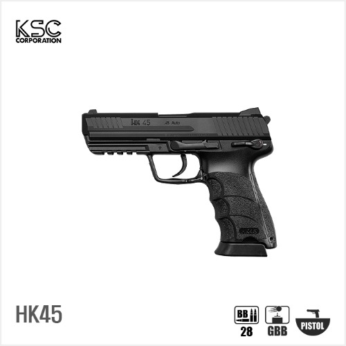 KSC(KWA) HK45 BK 핸드건