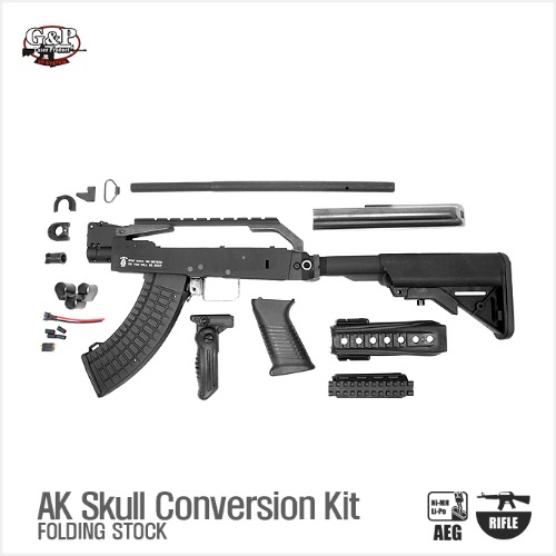 G&amp;P AK Skull 컨버젼키트-Folding Stock (Black)