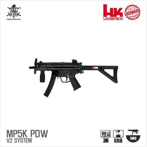 Umarex H&amp;K MP5K PDW V2 SYSTEM BK (by VFC) 블로우백 가스건
