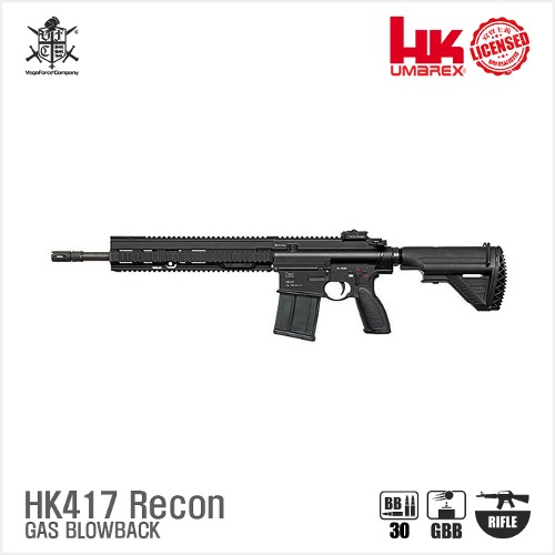 VFC Umarex HK417 Recon GBBR BK 블로우백 가스건