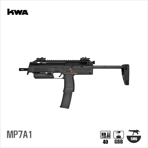 Umarex MP7A1 SMG BK (by KWA) 블로우백 가스건