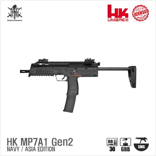 VFC HK MP7A1 Gen2 NAVY GBBR BK 블로우백 가스건