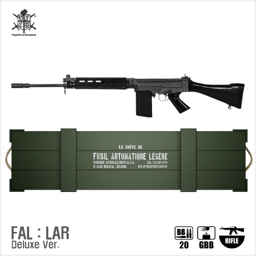 VFC FAL(LAR) DX Ver. GBBR BK 블로우백 가스건 [Limited Edition (Wooden Case)]