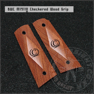 BWC M1911용 Checkered Wood Grip