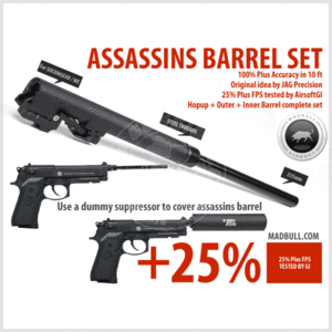 Madbull Assassins 235mm barrel set for MARUI/SOCOM Gear / WE M9