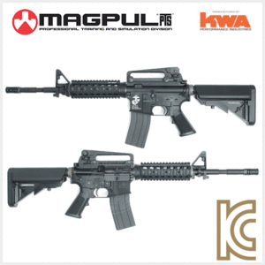 KSC(KWA) KWA LM4 RIS BK 블로우백 가스건 ( System 7 TWO) (with 2 Magazines)