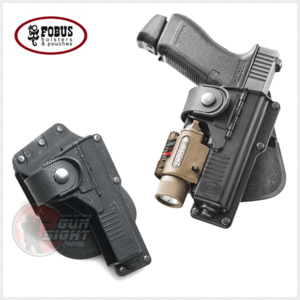 Fobus Tactical Rotating Paddle Holster for Glock 17/22/23 with Flash (RBT17 RT)