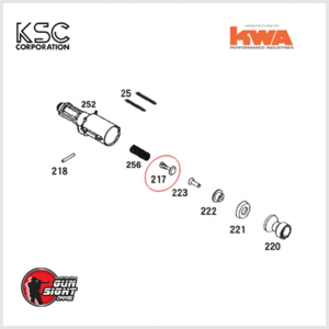 KSC(KWA) All Pistol Guns System7 (Part no.217)