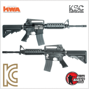 KSC(KWA) LM4 RIS 2015 New Ver. BK 블로우백 가스건 (with Steel Bolt/One-Piece Upper)