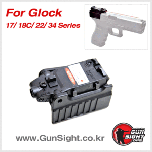HM Iron and Laser Sight for Glock 17/34 GBB Pistols