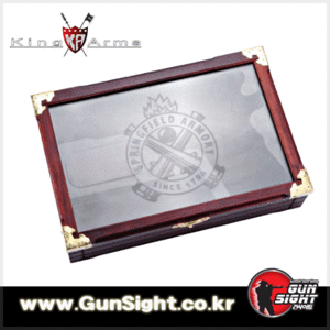 King Arms M1911 Springfield Wooden Box With Glass Lid